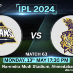 GT vs KKR Toss, Pitch Report, Head to Head stats, Playing 11 Prediction and Live