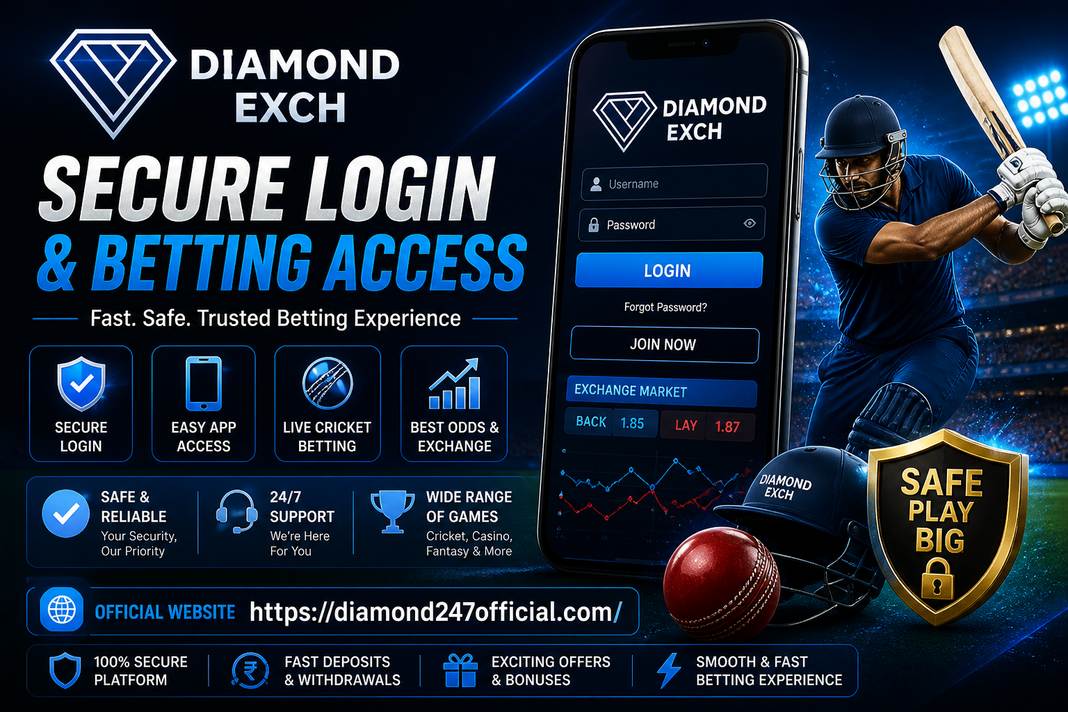 Diamond Exch: Secure Login & Betting Access