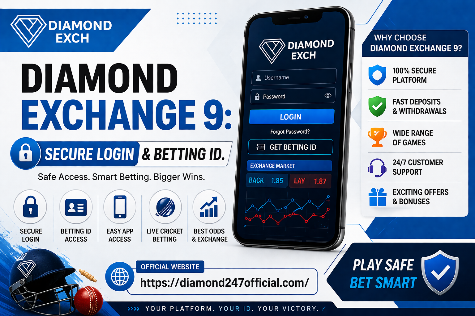 Diamond Exchange 9: Secure Login & Betting ID